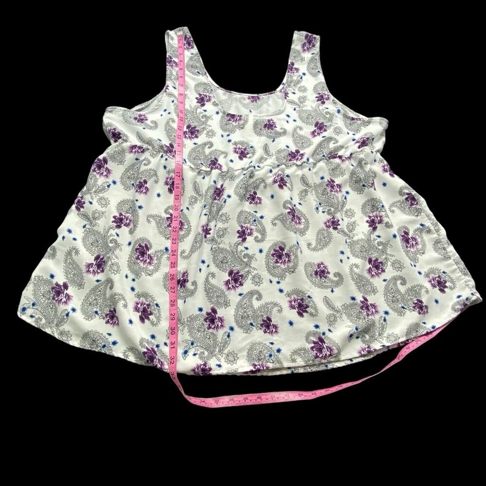 TORRID Woman Sleeveless Tank Top Size 5XL Multicolor Loose Relaxed‎ Floral - Picture 7 of 13